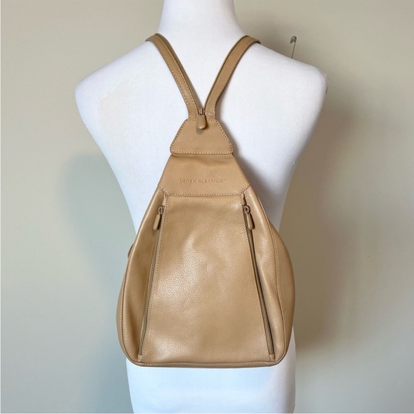 derek alexander Handbags - Derek Alexander Tan Leather Backpack Sling